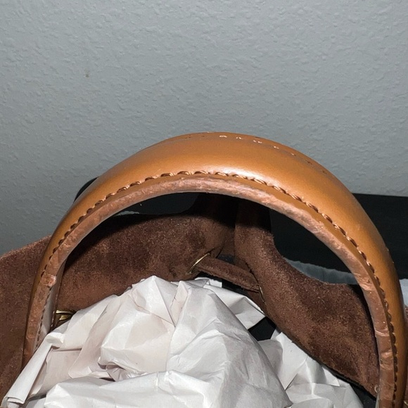 Brandon Blackwood Brown and Gold Crossbody Bag - Picture 7 of 7